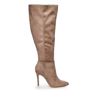 Charles David Taupe purplish slouchy stiletto Boots